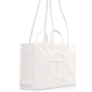 BRAND NEW. Telfar Large White bag. Unused. Sleek